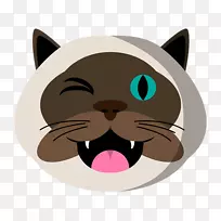 胡须小猫鼻子卡通小猫-空若网 胡须小猫鼻子卡通小猫-空若网