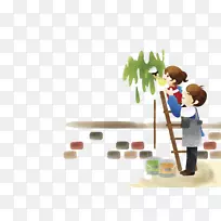 水彩画下载-水彩儿童-空若网 水彩画下载-水彩儿童-空若网