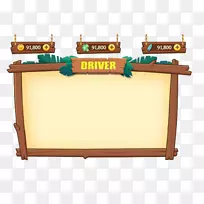 游戏用户界面adobe插图-可爱的卡通游戏界面-空若网 游戏用户界面adobe插图-可爱的卡通游戏界面-空若网