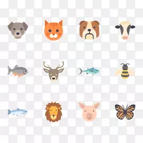 电脑图标剪辑艺术包装动物-空若网 电脑图标剪辑艺术包装动物-空若网