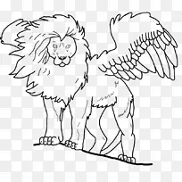 有翅膀的狮子猫科画夹艺术-狮子-空若网 有翅膀的狮子猫科画夹艺术-狮子-空若网