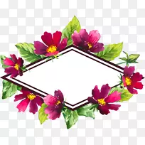 花卉设计插画.紫色花架-空若网 花卉设计插画.紫色花架-空若网