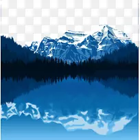 阿拉斯加山脉景观山图-湖泊森林雪山-空若网 阿拉斯加山脉景观山图-湖泊森林雪山-空若网