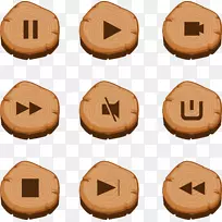按钮可伸缩图形图标-残端媒体播放按钮-空若网 按钮可伸缩图形图标-残端媒体播放按钮-空若网