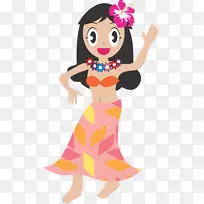 草裙舞剪贴画-空若网 草裙舞剪贴画-空若网