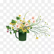 画花盆花瓶壁纸.花束-空若网 画花盆花瓶壁纸.花束-空若网