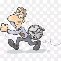 插画-商人匆忙奔跑-空若网 插画-商人匆忙奔跑-空若网