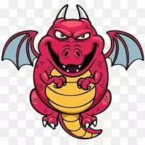 龙卡通插图-卡通恐龙材料-空若网 龙卡通插图-卡通恐龙材料-空若网