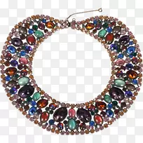 项链耳环仿宝石和莱茵石珠项链-空若网 项链耳环仿宝石和莱茵石珠项链-空若网