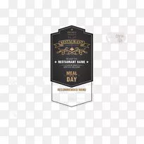 品牌标志字体-灰色餐厅菜单设计-空若网 品牌标志字体-灰色餐厅菜单设计-空若网