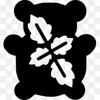 黑色剪影白色开花植物剪贴画.剪影-空若网 黑色剪影白色开花植物剪贴画.剪影-空若网