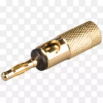 香蕉连接器电子镀金电缆电视.金麦克-空若网 香蕉连接器电子镀金电缆电视.金麦克-空若网