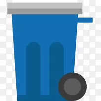 平面设计品牌图案-蓝色垃圾桶-空若网 平面设计品牌图案-蓝色垃圾桶-空若网