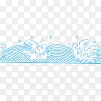 平面设计插图.海水-空若网 平面设计插图.海水-空若网