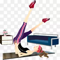 减重土坯插画.家用美容材料-空若网 减重土坯插画.家用美容材料-空若网