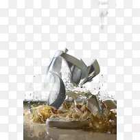 咖啡-碎玻璃特写-空若网 咖啡-碎玻璃特写-空若网