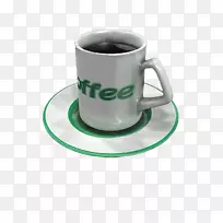 咖啡杯浓缩咖啡三维造型-咖啡-空若网 咖啡杯浓缩咖啡三维造型-咖啡-空若网