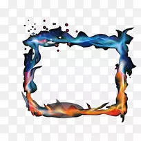 火焰燃烧-蓝色火焰-空若网 火焰燃烧-蓝色火焰-空若网