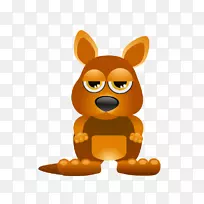 婴儿丛林动物卡通皇室免费袋鼠-空若网 婴儿丛林动物卡通皇室免费袋鼠-空若网