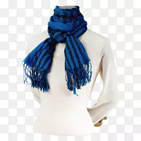 钴蓝围巾-空若网 钴蓝围巾-空若网