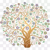 生命之树黄金剪贴画-树-空若网 生命之树黄金剪贴画-树-空若网