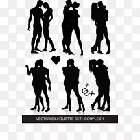 女性剪影女性-男女黑白剪影材料,-空若网 女性剪影女性-男女黑白剪影材料,-空若网