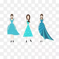 卡通女性时尚插画-时尚女性-空若网 卡通女性时尚插画-时尚女性-空若网