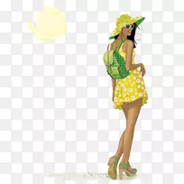 免版税插画-帽子妇女-空若网 免版税插画-帽子妇女-空若网