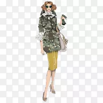时装插画裙子插画-女性-空若网 时装插画裙子插画-女性-空若网
