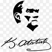 Atatürk silüeti轮廓画奥斯曼帝国-剪影-空若网 Atatürk silüeti轮廓画奥斯曼帝国-剪影-空若网