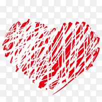 爱情浪漫插画-心形涂鸦-空若网 爱情浪漫插画-心形涂鸦-空若网