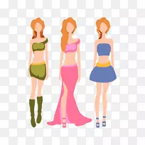 模特女性剪贴画-时尚女性-空若网 模特女性剪贴画-时尚女性-空若网