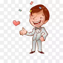 婚姻订婚会快乐的新郎-空若网 婚姻订婚会快乐的新郎-空若网