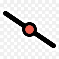 中点线段中间三角形计算机图标.线-空若网 中点线段中间三角形计算机图标.线-空若网