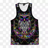 t恤镀金上衣无袖衬衫猫头鹰t恤-空若网 t恤镀金上衣无袖衬衫猫头鹰t恤-空若网