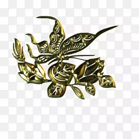 蝴蝶光斗篷昆虫-黄铜-蝴蝶-空若网 蝴蝶光斗篷昆虫-黄铜-蝴蝶-空若网