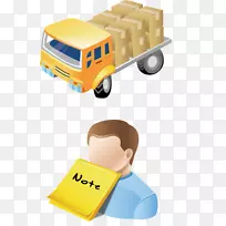 卡通片艺术工作者驾驶卡车-空若网 卡通片艺术工作者驾驶卡车-空若网