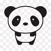 大熊猫保险杠贴纸-空若网 大熊猫保险杠贴纸-空若网