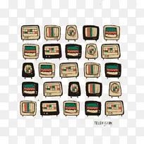 电视绘画艺术水彩画插图手绘插画电视-空若网 电视绘画艺术水彩画插图手绘插画电视-空若网