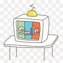 电视剪辑艺术手绘微笑电视-空若网 电视剪辑艺术手绘微笑电视-空若网