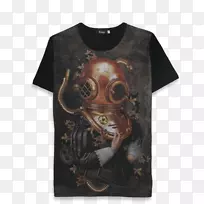 t恤潜水头盔袖领t恤-空若网 t恤潜水头盔袖领t恤-空若网