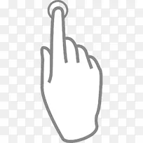 手指点点剪贴画-点击按钮-空若网 手指点点剪贴画-点击按钮-空若网