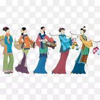 免版税插画-妇女-空若网 免版税插画-妇女-空若网