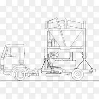 线画剪贴画-卡车-空若网 线画剪贴画-卡车-空若网