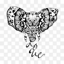 飞蛾线艺术翅膀视觉艺术-大象之爱-空若网 飞蛾线艺术翅膀视觉艺术-大象之爱-空若网