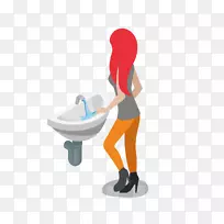 镜面碧金洗脸盆与女性载体材料-空若网 镜面碧金洗脸盆与女性载体材料-空若网