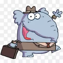 大象动画剪贴画-大象兔-空若网 大象动画剪贴画-大象兔-空若网