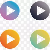 ��ť����ͼ��-�����ɫԲ�β��Ű�ť-������