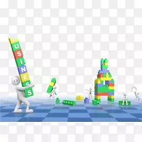 拼图下载图标-3D反派积木-空若网 拼图下载图标-3D反派积木-空若网