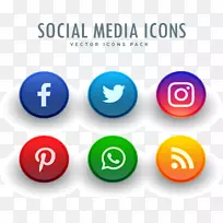 社交媒体博客facebook图标颜色按钮-空若网 社交媒体博客facebook图标颜色按钮-空若网